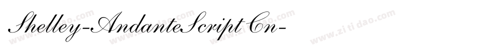 Shelley-AndanteScript Cn字体转换